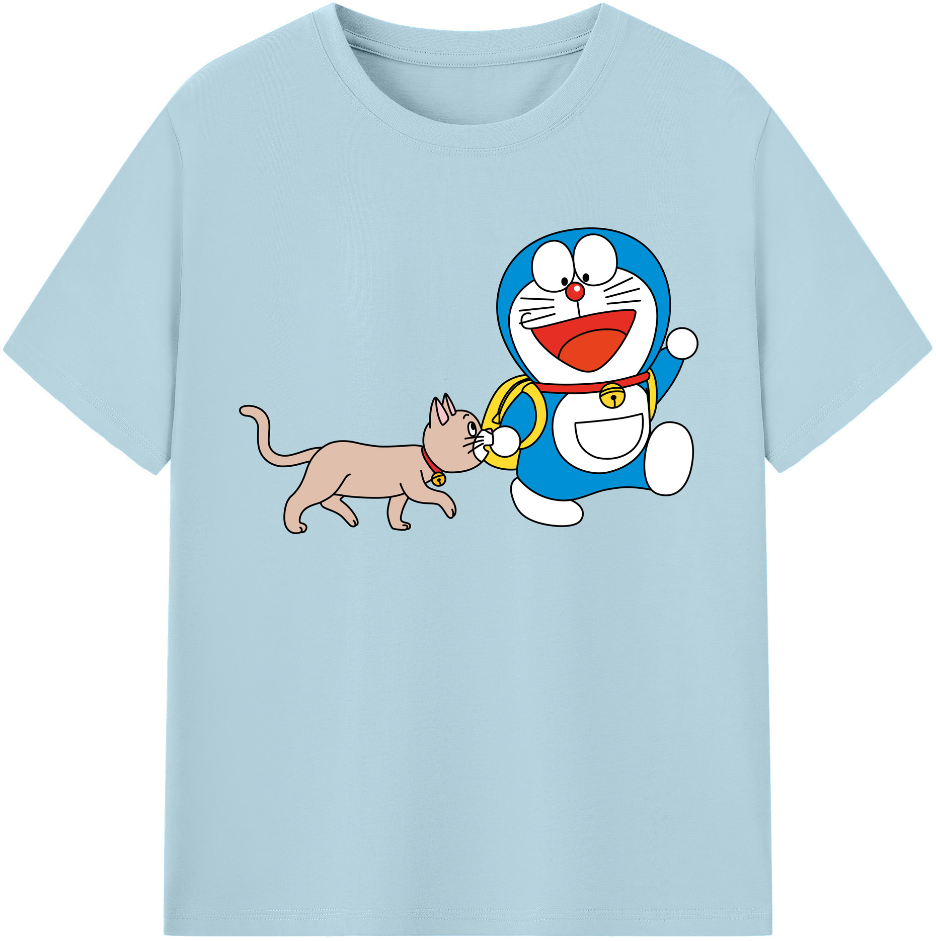（画像用） ドラえもん Doraemon 綿100％半袖Tシャツ（フロントプリント）